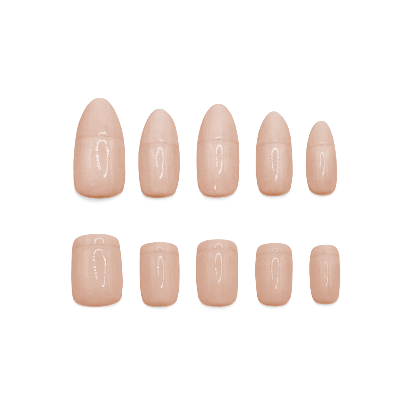 Nude Clip-on Nails